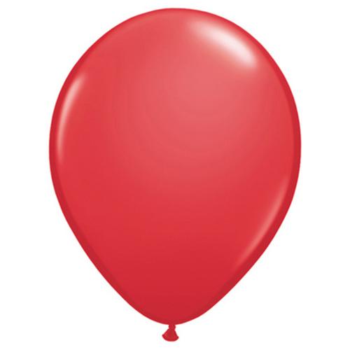 11″ QUALATEX RED 100ct