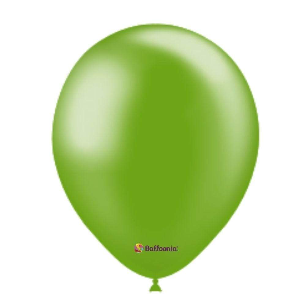 12" BALLONIA GREEN METALLIC 50ct