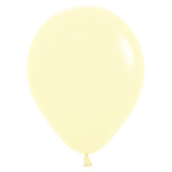 12" BALLOONIA MATTE YELLOW 50ct