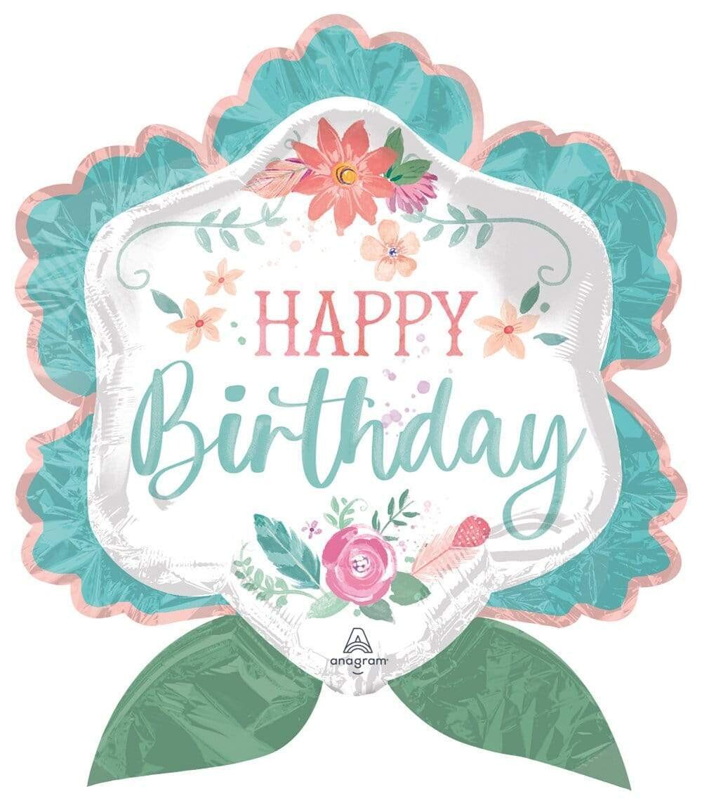 27" SuperShape Free Spirit Birthday Foil Balloon
