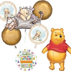 Classic Pooh Big as Life Birthday -Balloon Bouquet