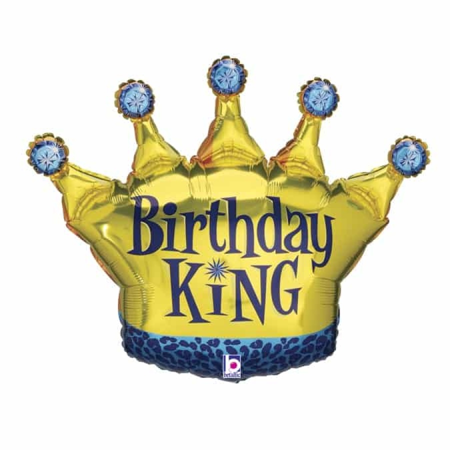 36 inch Birthday King balloon