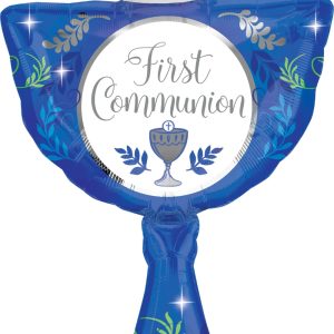 First Communion Blue Foil