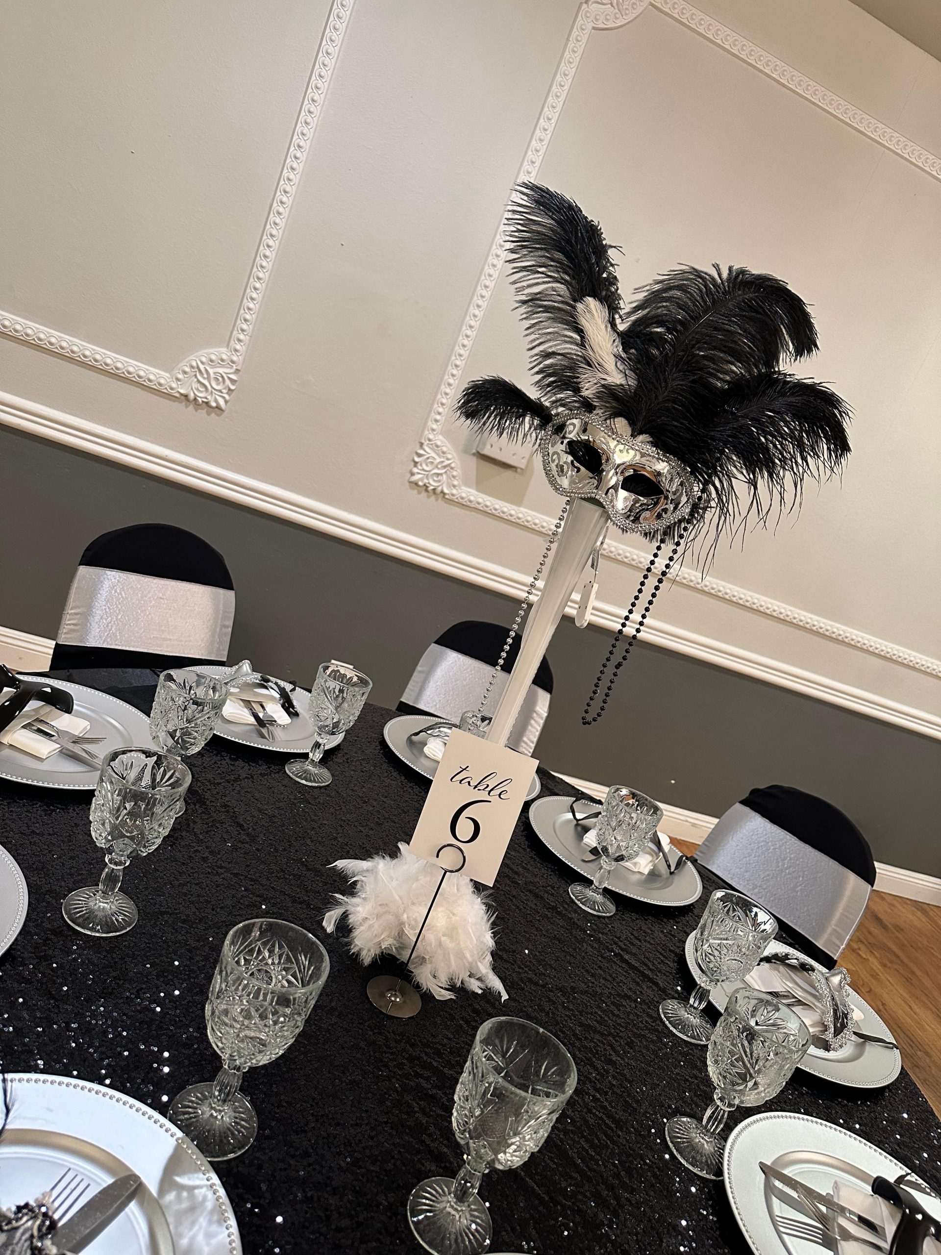 Event rental decor setup in Whittier California
