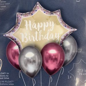 Happy Birthday Flamingo/Platinum Bouquet