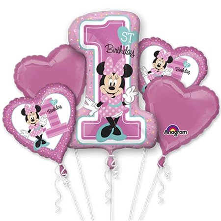 Minnie First Birthday Foil Bouquet