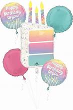 Bouquet Pearlized Birthday Balloon