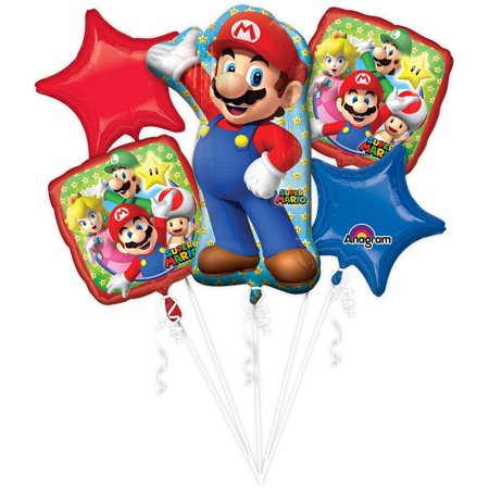 Super Mario Bros Foil Bouquet