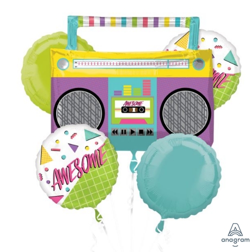 Awesome Party Boombox Bouquet of Foil Balloons