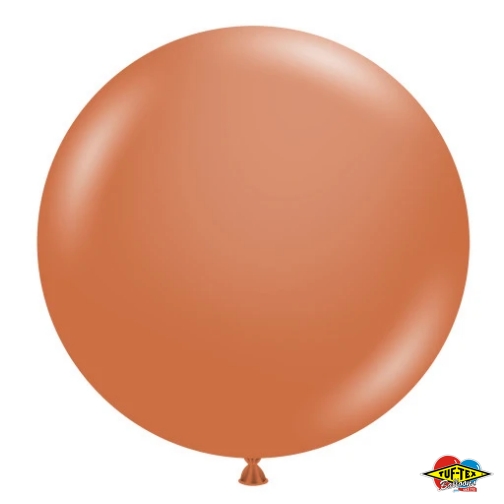 17" Burnt Orange Tuftex Latex Balloons 50ct
