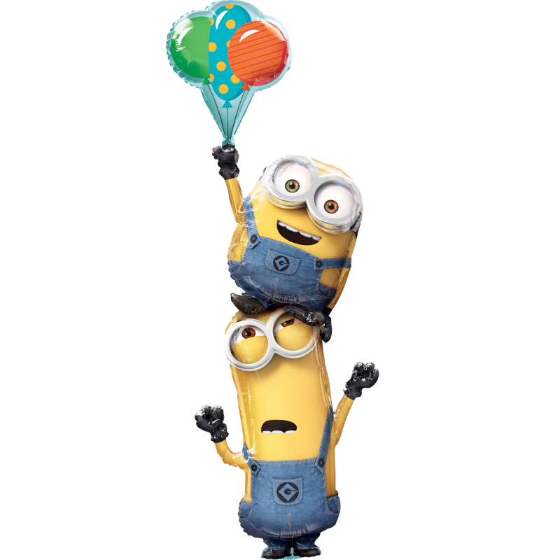 61" Multi-Balloon Minions Stacker Foil Balloon