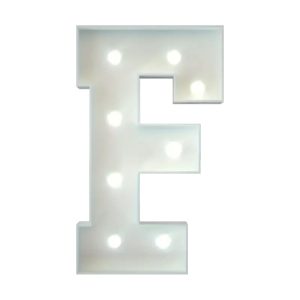 Marquee Letter F