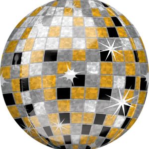 Gold/Silver/Black Disco Ball Foil