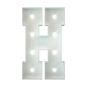 Marquee Letter H