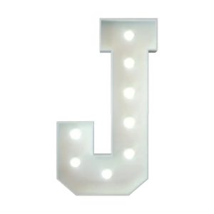 Marquee Letter J
