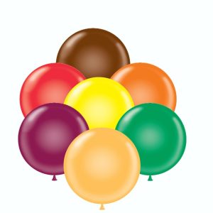 17" Autumn Assortment Tuftex Latex (50ct)