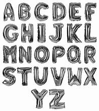 34" letter foil w/out helium