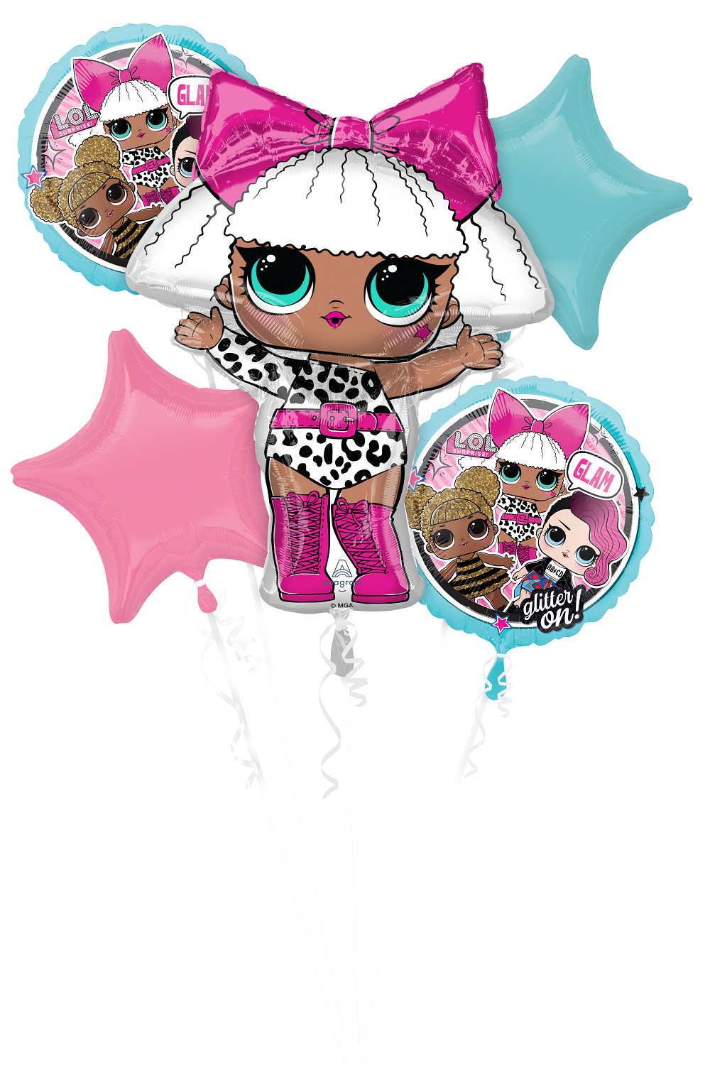L.O.L. Surprise! Together 4-Eva Foil Balloon Bouquet, 5pc