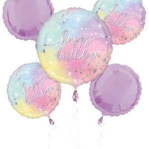 Bouquet Luminous Birthday Foil Balloon