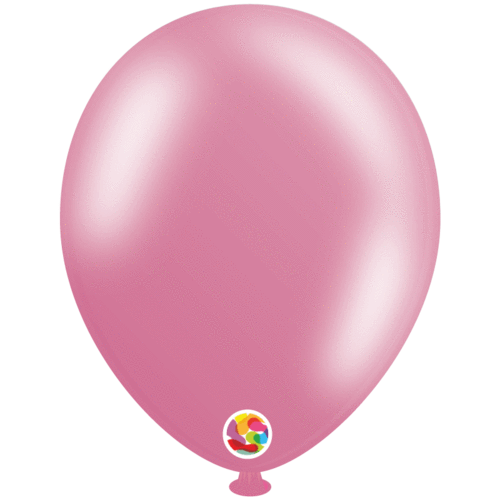 Metallic Pink 5″ Latex Balloons Balloonia (100 count)