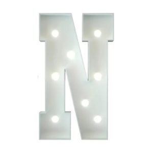 Marquee Letter N