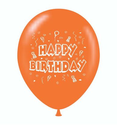 print/crome single latex balloons 12"