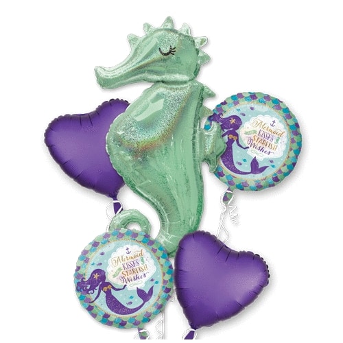Sparkling Seahorse Mermaid Foil Bouquet