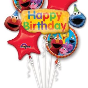 Sesame Street Birthday Balloon Bouquet 5pc
