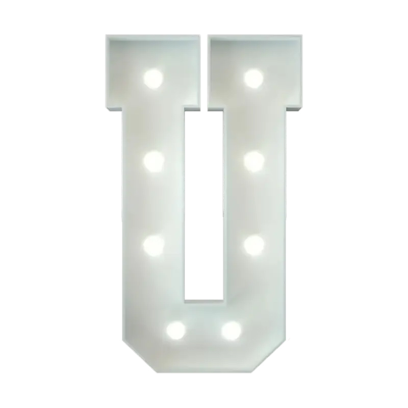 Marquee Letter U