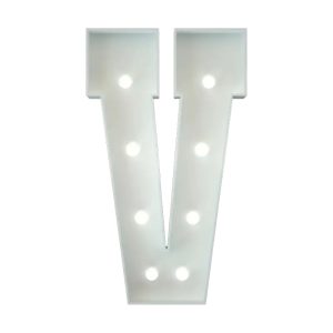 Marquee Letter V