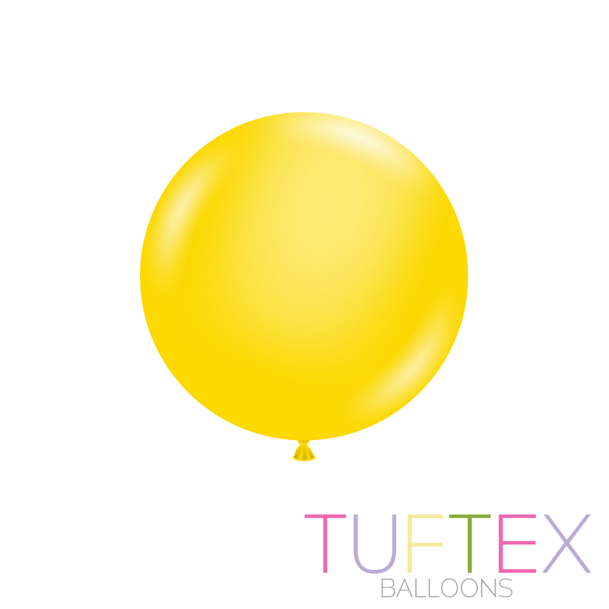 17" Standard Yellow Tuftex Latex Balloons 50ct